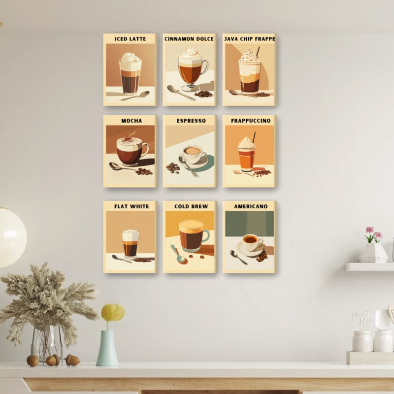 ABEUTY Malen Nach Zahlen „Kaffee Nachmittagstee“ – DIY Ölgemälde Auf Leinwand 40x50 Cm, Inkl. Farben & Pinsel