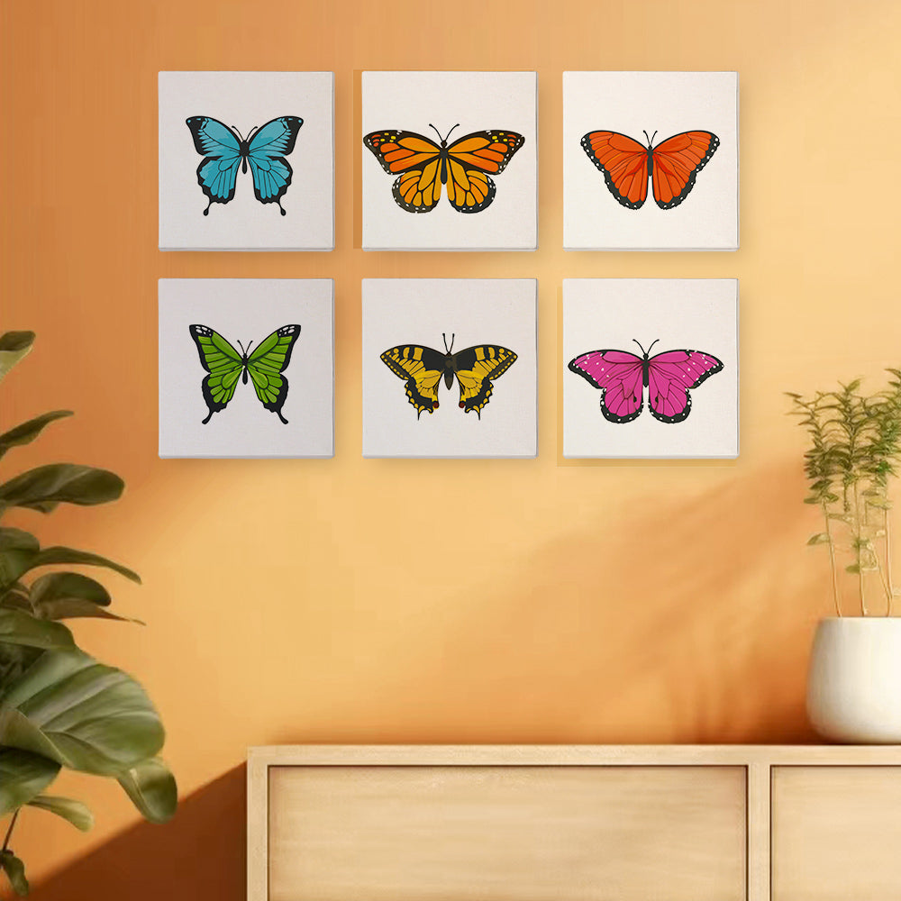 Shukqueen Malen Nach Zahlen – Ölgemälde-Set Für Erwachsene, Kinder & Anfänger – Motiv: Mädchen Mit Schmetterling – Auf 40,6 X 50,8 Cm Leinwand – Inkl. Pinsel & Acrylfarben – Perfektes Geschenk