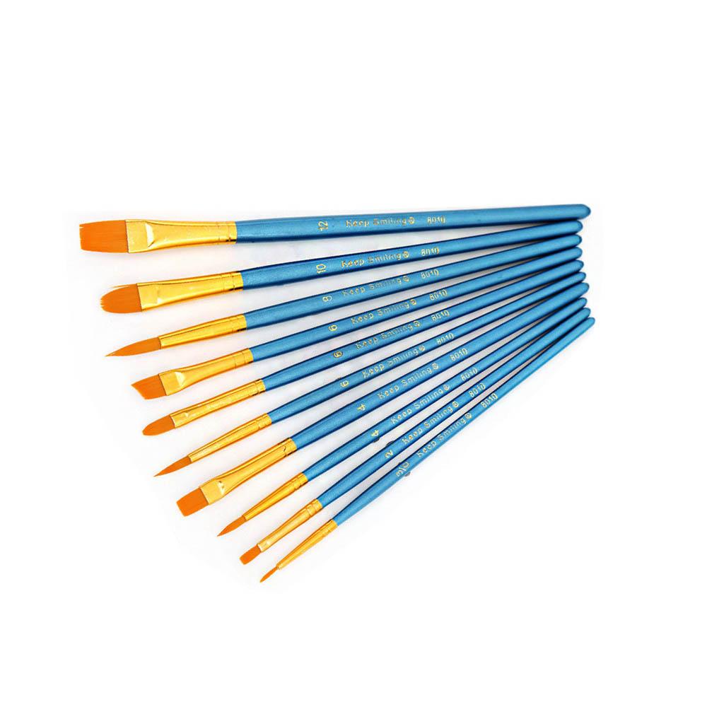 6 Stück Flachpinsel Acryl Pinsel Für Acrylfarben  Produktbild-Vorschau 7