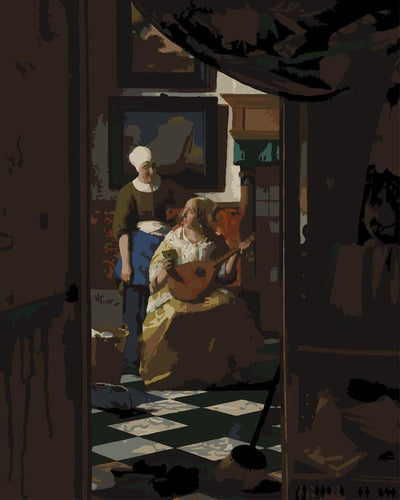 Malen nach Zahlen - Der Liebesbrief - Johannes Vermeer