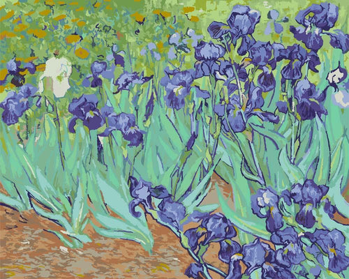 Malen nach Zahlen - Irises - Vincent van Gogh