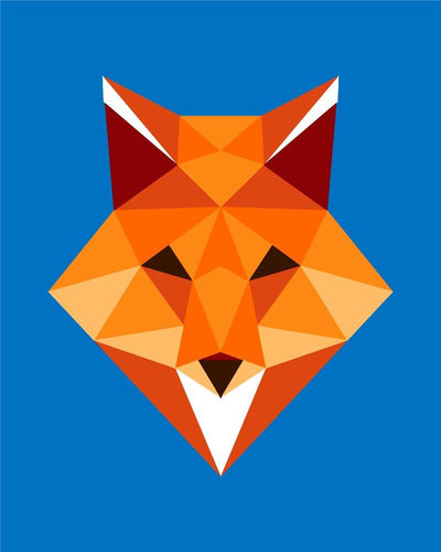 Malen nach Zahlen - Polygon Fuchs