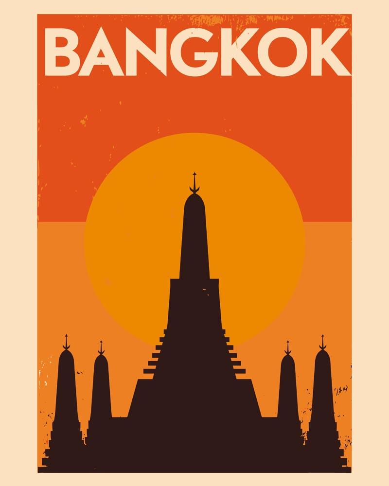 Malen nach Zahlen   Retro   Bangkok