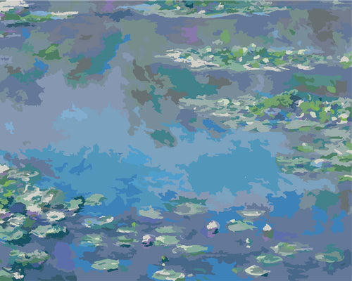 Malen nach Zahlen - Seerosen - Claude Monet