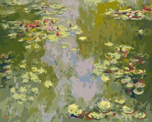 Malen nach Zahlen - Seerosenteich - Claude Monet