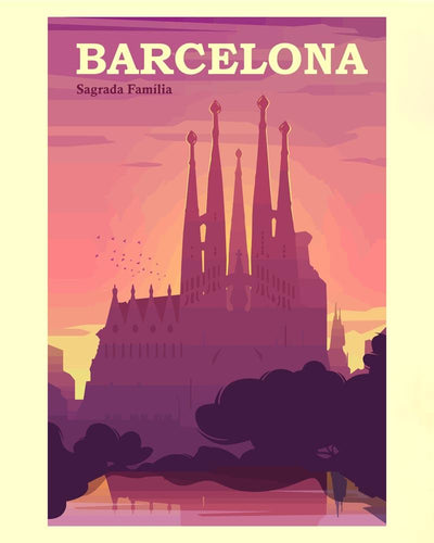 Malen nach Zahlen - Travel - Barcelona