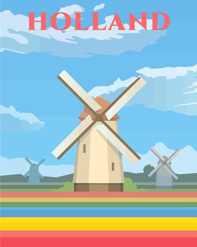 Malen nach Zahlen - Travel - Holland