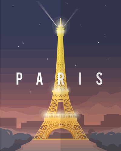 Malen nach Zahlen - Travel - Paris - Frankreich