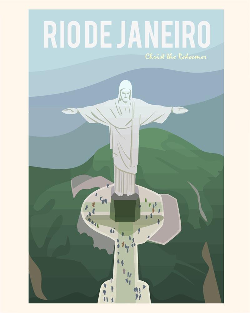 Malen nach Zahlen   Travel   Rio De Janeiro Jesus