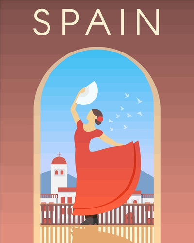 Malen nach Zahlen - Travel - Spanien