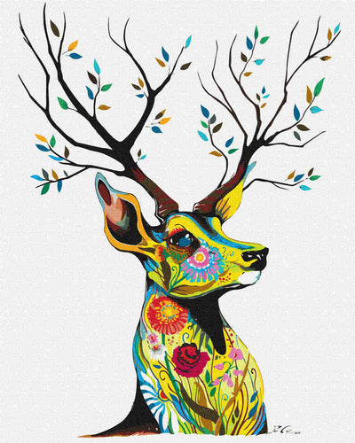 Malen nach Zahlen - deer nature - by Pixie Cold