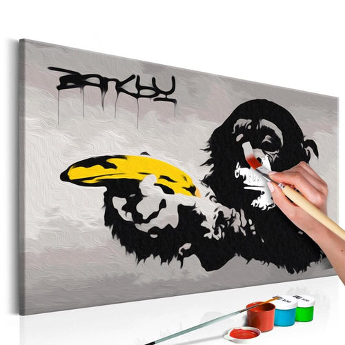 Malen nach Zahlen - Affe (Banksy Street Art Graffiti)