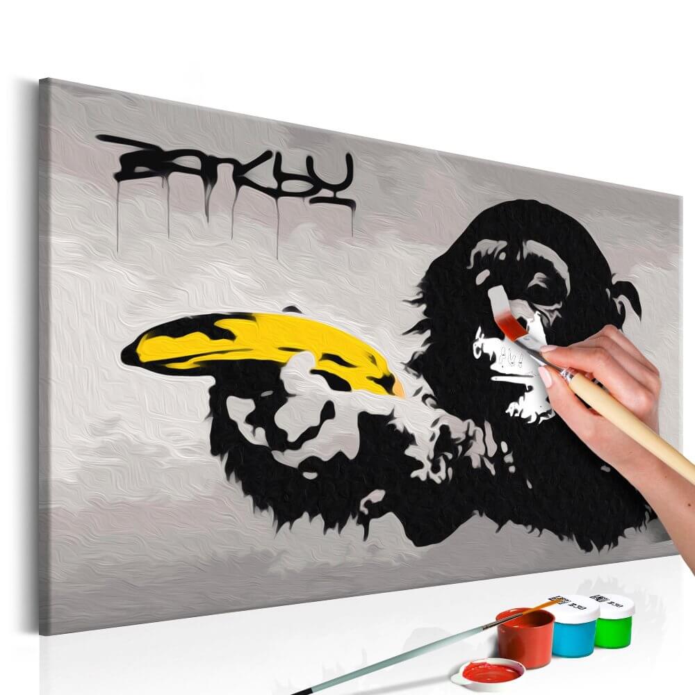 Malen nach Zahlen   Affe (Banksy Street Art Graffiti)