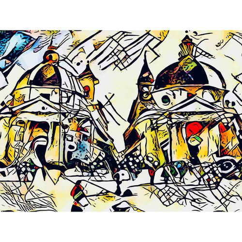 Malen nach Zahlen - Kandinsky trifft Rom 3 - Artist's Kandinsky Edition - by zamart