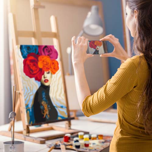 Malen nach Zahlen - Urlaub im Garten