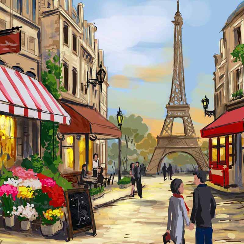 Malen nach Zahlen Paris