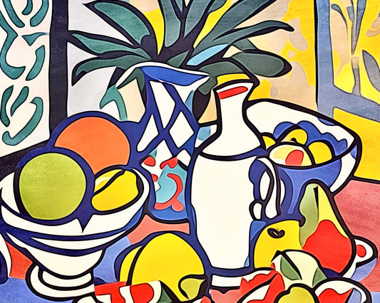 Malen nach Zahlen - Stillleben mit Früchten by Zamart