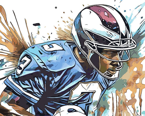 Malen nach Zahlen - Mahlen nach Zahlen - American Football - by Zamart