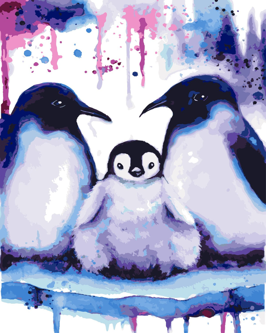 Malen nach Zahlen   Penguins   by Tiny Tami