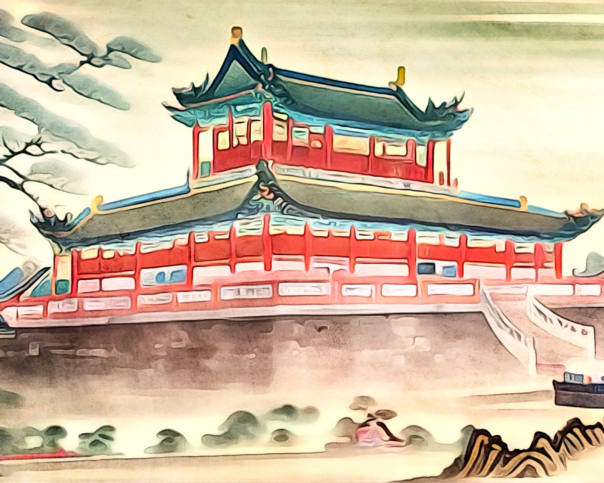Malen nach Zahlen - Asiatischer Tempel by Zamart