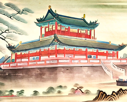 Malen nach Zahlen - Asiatischer Tempel by Zamart