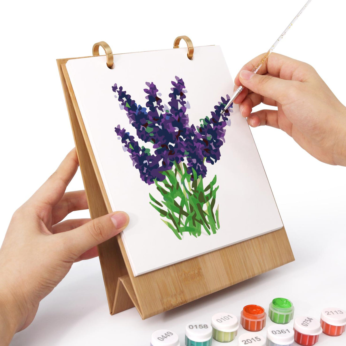 2027 Malen nach Zahlen Tischkalender | Blumen-Edition