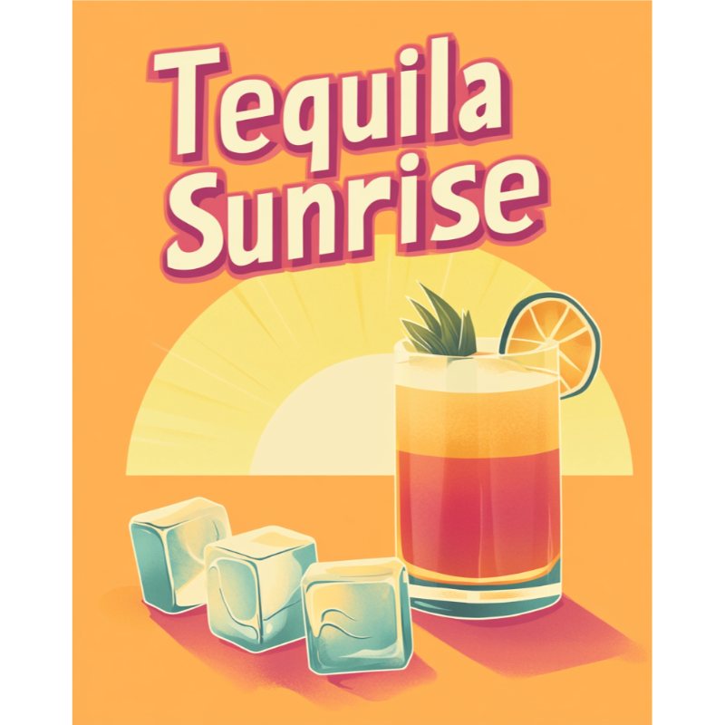 Malen nach Zahlen   Malen nach Zahlen   Tequila Sunrise