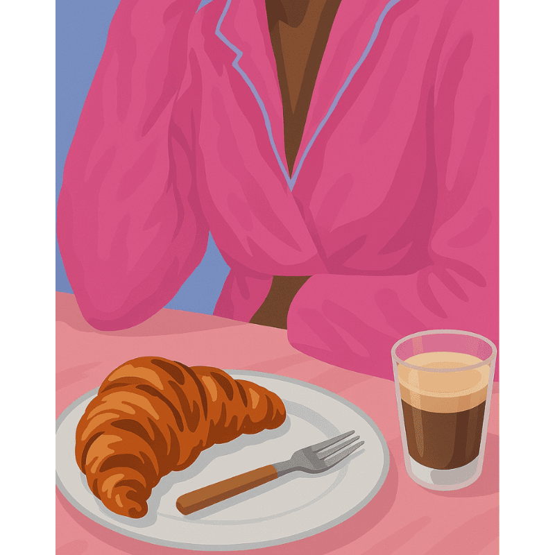 Malen nach Zahlen   Malen nach Zahlen   Französisches Frühstück