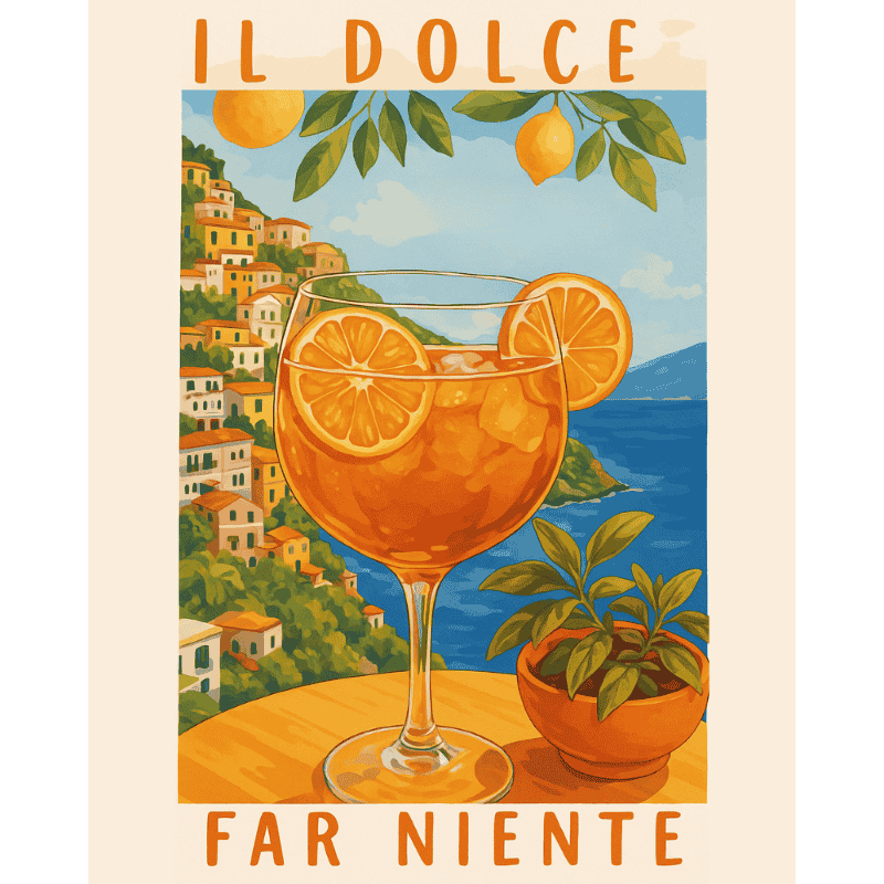 Malen nach Zahlen   Aperol in Italien