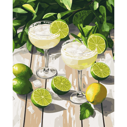 Malen nach Zahlen - Malen nach Zahlen - Margarita-Cocktails