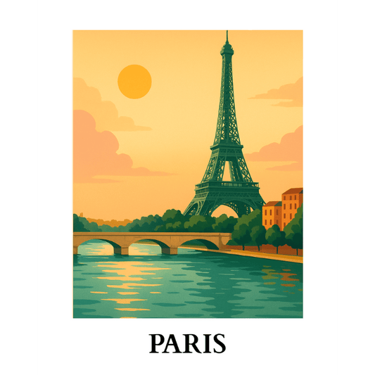 Malen nach Zahlen - Malen nach Zahlen - Reiseposter - Paris