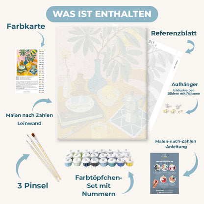 Malen nach Zahlen - Zitronen & Espresso