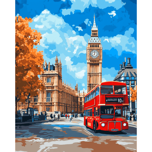 Malen nach Zahlen - Elegantes London-Malen nach zahlen