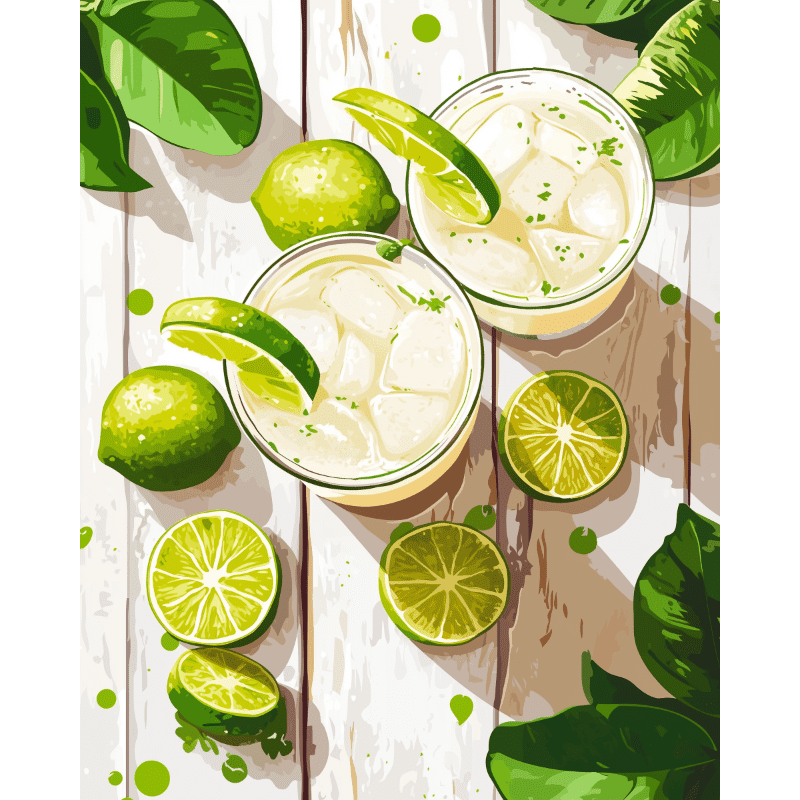 Malen nach Zahlen - Erfrischende Margaritas-Malen nach zahlen