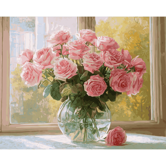 Malen nach Zahlen - Elegantes Bouquet-Malen nach zahlen