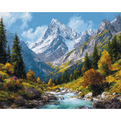 Malen nach Zahlen - Quelle der Natur