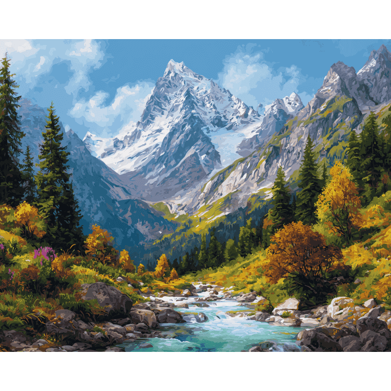 Malen nach Zahlen   Quelle der Natur