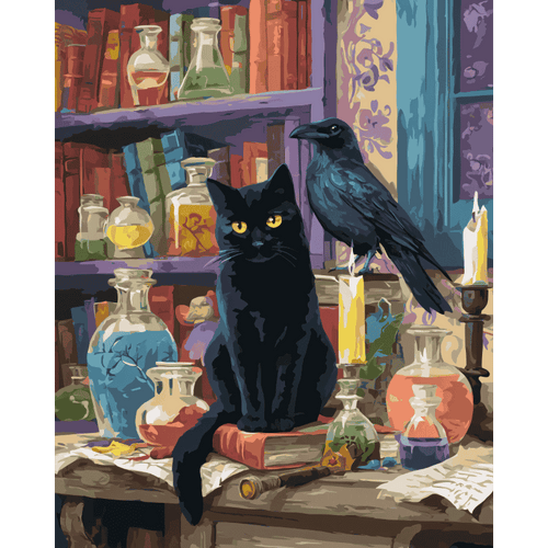 Malen nach Zahlen - Schwarze Gefährten