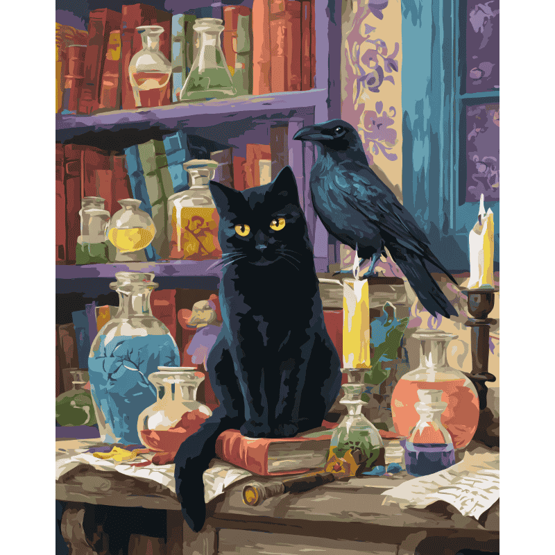 Malen nach Zahlen   Schwarze Gefährten