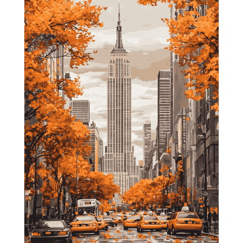 Malen nach Zahlen - New Yorker Herbst