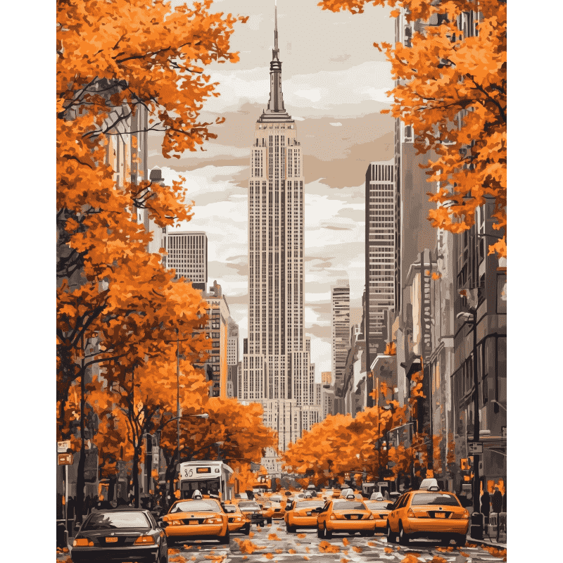 Malen nach Zahlen   New Yorker Herbst