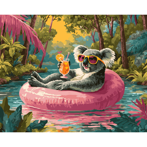 Malen nach Zahlen - Cooler Koala