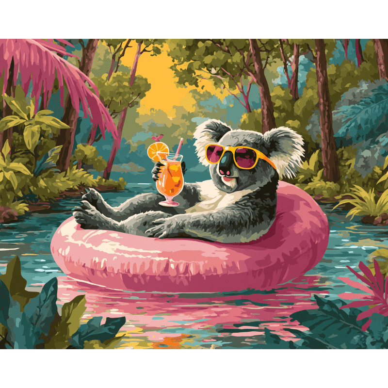 Malen nach Zahlen   Cooler Koala