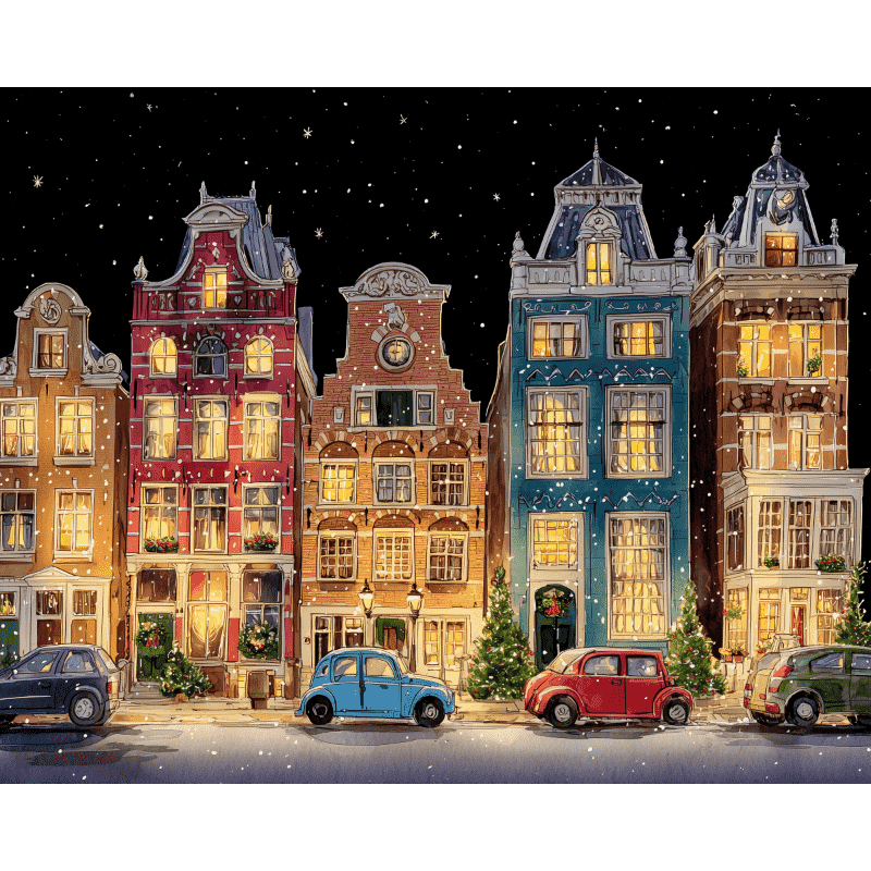 Malen nach Zahlen   Heiligabend in Amsterdam
