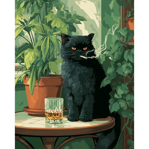 Malen nach Zahlen - Grumpy Cat