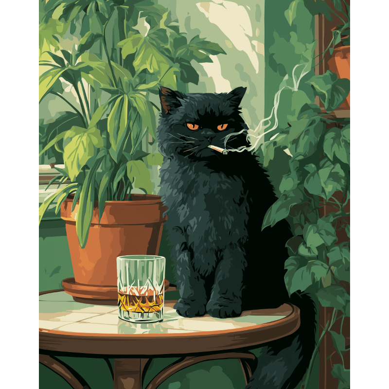 Malen nach Zahlen   Grumpy Cat