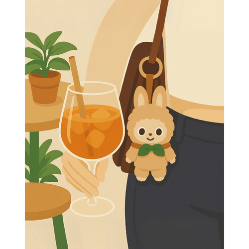 Malen nach Zahlen - Stylischer Bag charm