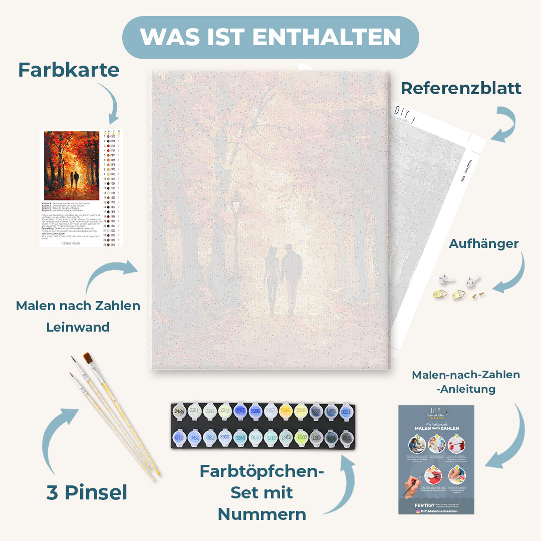 Malen nach Zahlen - Ein Herbstspaziergang