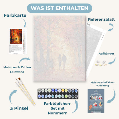 Malen nach Zahlen - Ein Herbstspaziergang