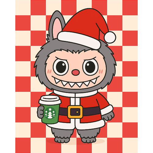 Malen nach Zahlen - Weihnachtspuppe